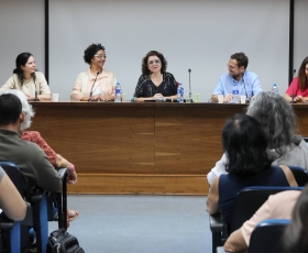 Conferência com o professor francês, Christian Laval. 17/10/2025. Foto: Beto Monteiro/Ascom UnB
